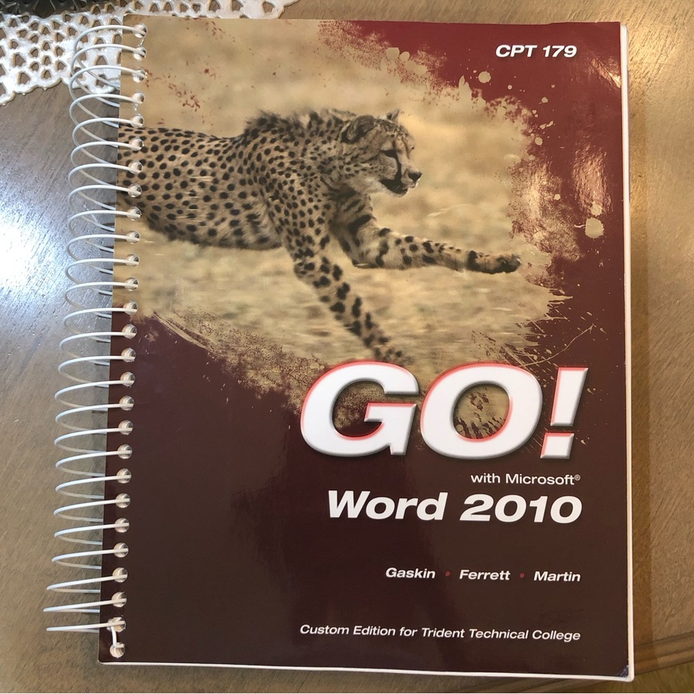 GO! With Microsoft Word 2010 CPT 179 With Computer Disc Set College Book